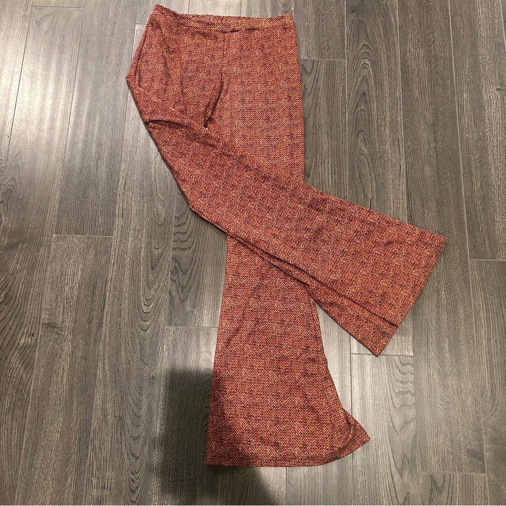 Forever 21 Brown Flare Pants with Vintage Charm - Picture 2 of 7